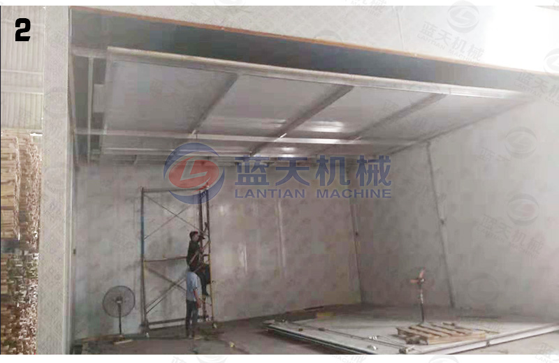 木炭烘干機安裝現場