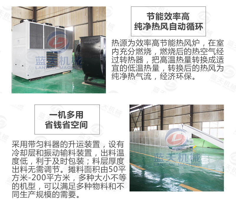 網帶球炭烘干機節能效率高